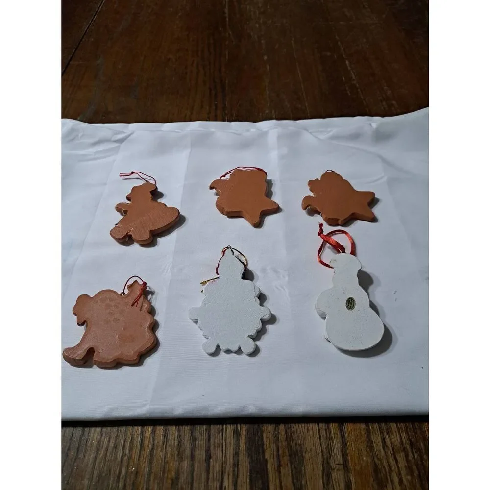 6 Vintage Christmas Holiday Ornaments You Can Personalize Snowmen Gingerbread